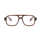 Pausini Red Italian-inspired prescription glasses, front view