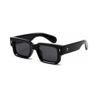 Firenze Black geometric square prescription glasses, view 8