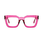 Marseille Pink square prescription glasses, front view
