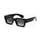 Firenze Black geometric square prescription sunglasses, view 2