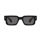 Firenze Black/Tortoise geometric square prescription sunglasses, front view
