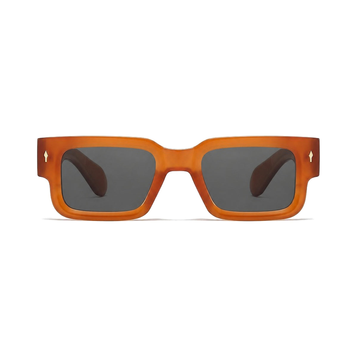Firenze Butterscotch geometric square prescription sunglasses, front view