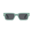 Firenze Mint Green geometric square prescription sunglasses, front view