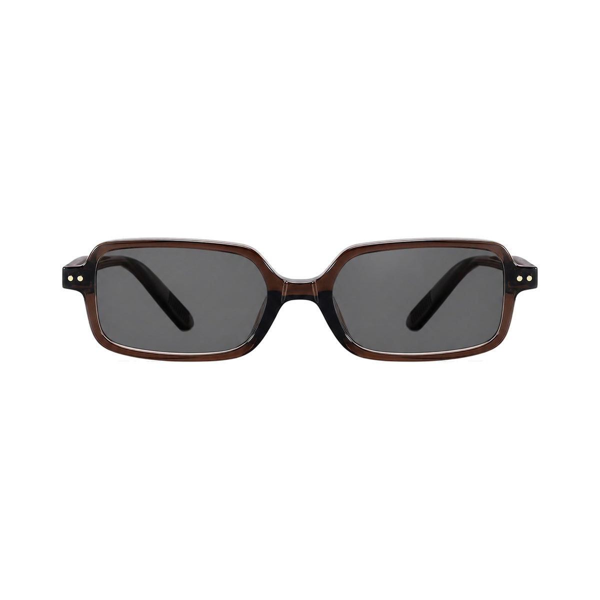 Gaudi Black cat-eye square-oval prescription sunglasses, front view