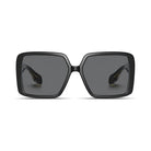 Harvard Women's Black oversized prescription sunglasses, front view