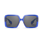 Harvard Women's Blue oversized prescription sunglasses, front view