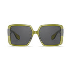Harvard Women's Green oversized prescription sunglasses, front view