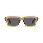 Miami Olive Green rectangle prescription sunglasses, front view