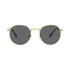 Vienna Gold round metal prescription sunglasses, front view