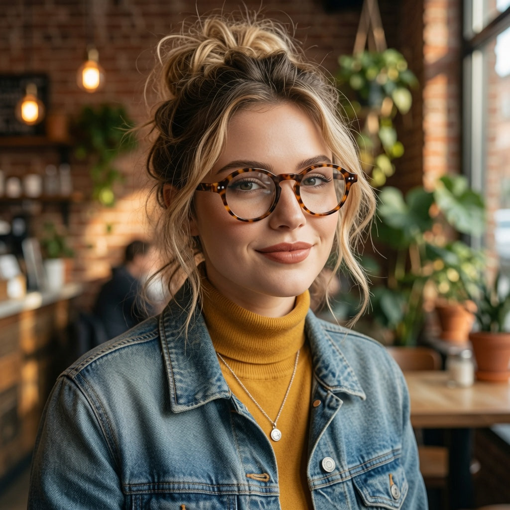 BudgetGlasses Amelie Tortoise – view 3