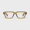 360-degree spinning view of the Miami Olive Green rectangle prescription glasses