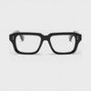 360-degree spinning view of the Miami Black rectangle prescription glasses