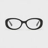 360-degree spinning view of the Milano Women's Black oval prescription glasses
