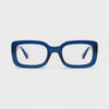 360-degree spinning view of the Antoinette Denim Blue vintage-inspired prescription glasses