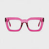 360-degree spinning view of the Marseille Pink square prescription glasses