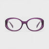 360-degree spinning view of the Milano Women's Rose Gold oval prescription glasses