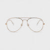 360-degree spinning view of the Aviator Gold aviator metal prescription glasses