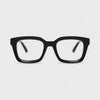 360-degree spinning view of the Havana Black oversized square prescription glasses