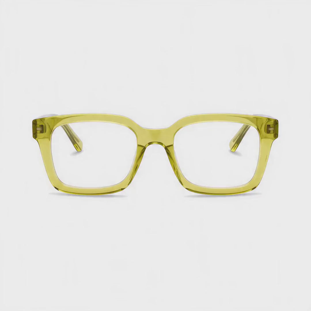 360-degree spinning view of the Havana Square Glasses oversized square prescription glasses