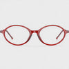 360-degree spinning view of the Olivia Burgundy Red retro oval prescription glasses