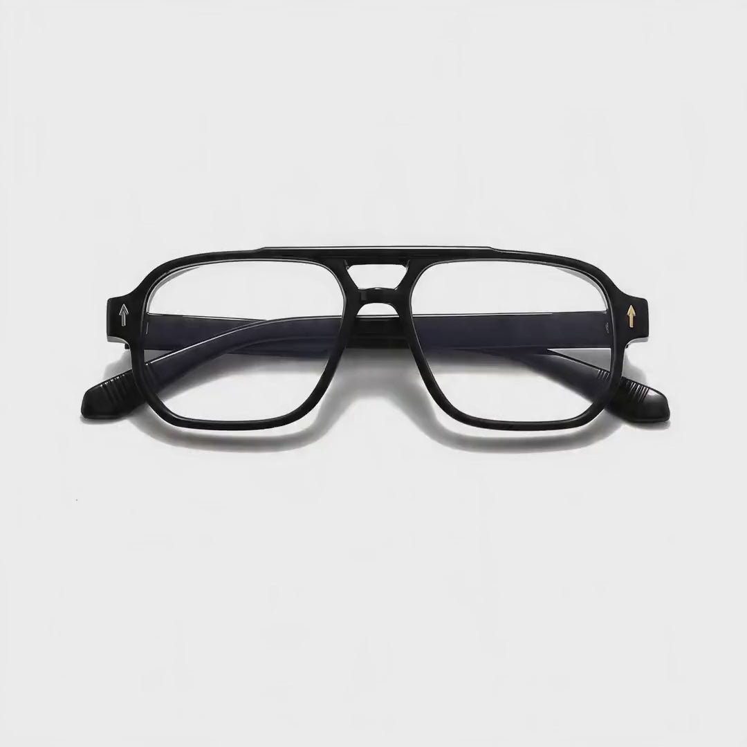 360-degree spinning view of the Pausini Black Italian-inspired prescription glasses