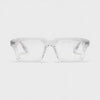 360-degree spinning view of the Miami Clear rectangle prescription glasses