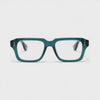 360-degree spinning view of the Miami Dark Blue rectangle prescription glasses