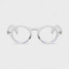 360-degree spinning view of the Amelie Clear small round prescription glasses