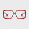 360-degree spinning view of the Harvard Women's Red oversized prescription glasses