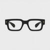 360-degree spinning view of the Firenze Black geometric square prescription glasses