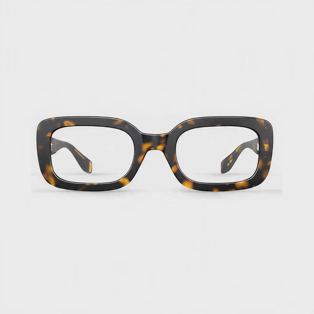 360-degree spinning view of the Antoinette Tortoise vintage-inspired prescription glasses